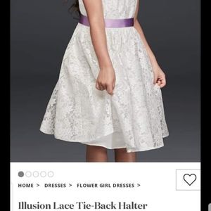 David's Bridal Flower Girl Dress